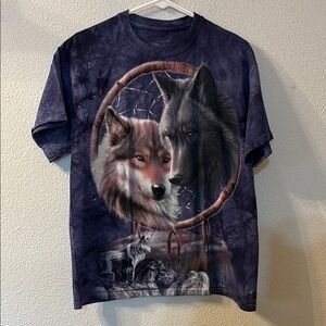 VTG The Mountain Wolf Graphic T-Shirt size medium